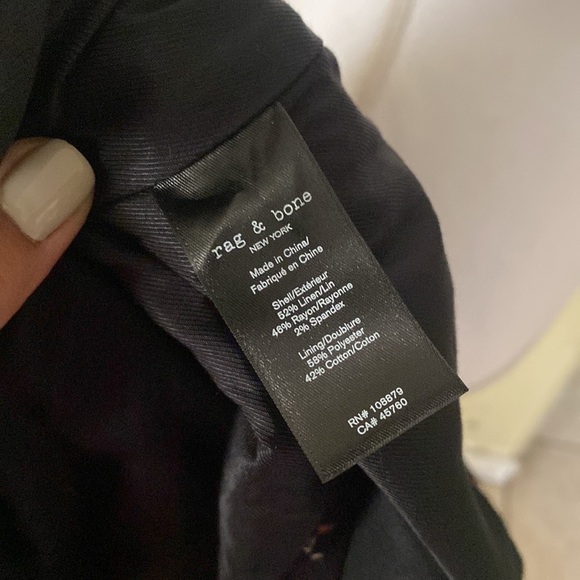 Rag & Bone Jessie Floral Print Linen Blend Shirt Jacket - Picture 4 of 11